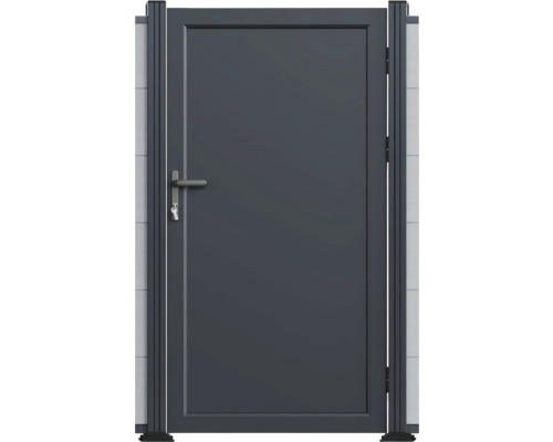 Gartentür mit Griff und Schlüssel