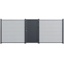 Clôture de jardin avec porte