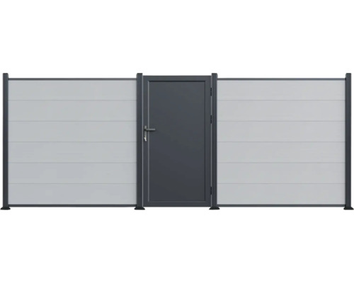 Clôture de jardin avec porte