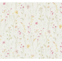 Tapete mit floralem Wiesenmuster