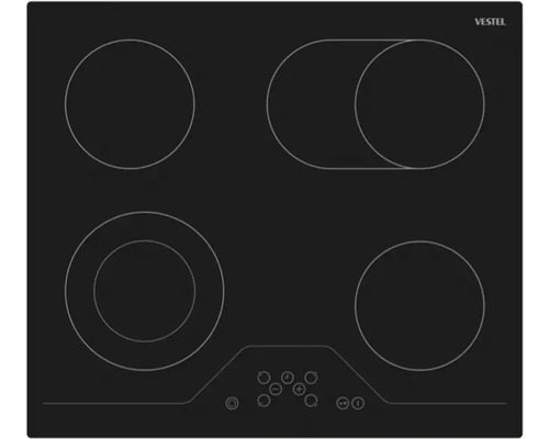 Plaque vitrocéramique Vestel avec quatre zones de cuisson