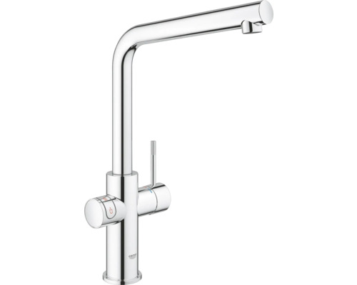 Robinet de cuisine en métal avec bec haut