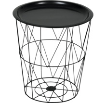 Table d'appoint décorative en métal avec plateau