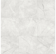 Neuf carreaux clairs avec aspect marbre