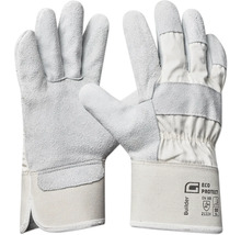 Deux paires de gants de chantier en cuir