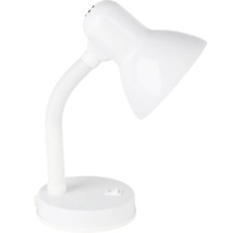 Weisse Schreibtischlampe mit flexiblem Hals