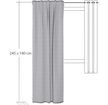 Blickdichter Gardinenschal, circa 245 mal 140 Zentimeter