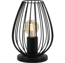 Lampe de table décorative avec abat-jour en forme de cage et source lumineuse