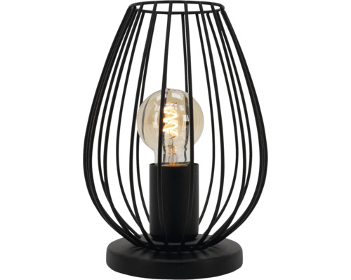 Lampe de table décorative avec abat-jour en forme de cage et source lumineuse