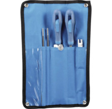 Kit d’outils dans une trousse à outils bleue