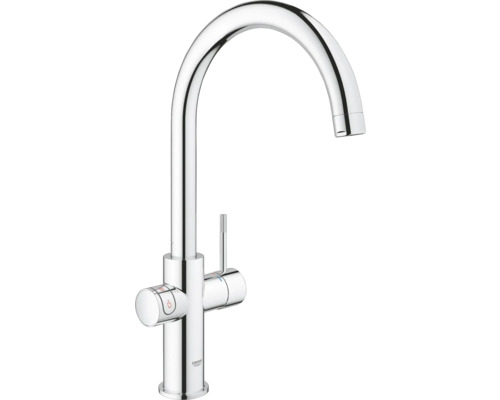 Robinet de cuisine avec bec haut