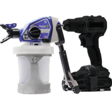 Farbspritzgerät mit Akkuschrauber