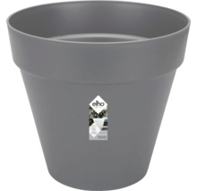 Grauer Blumentopf aus Kunststoff