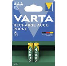 Varta Recharge Accu Phone AAA 800 mAh en lot de deux