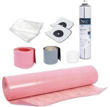 Hydrophon Abdichtungsset mit Dichtmanschette, Dichtband und Dichtmasse