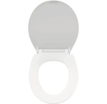 Abattant de WC en plastique, position ouverte