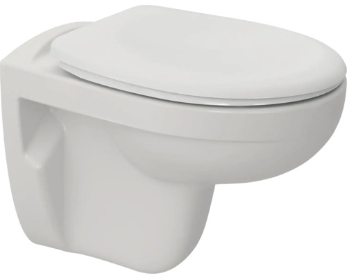 WC suspendu avec couvercle