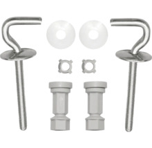Kit de fixation pour siège de WC avec vis, rondelles et écrous