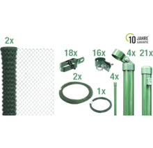 Clôture en grillage simple torsion complète avec poteaux, fil et accessoires et garantie fabricant de 10 ans