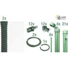 Kit complet de construction de clôture avec rouleaux de grillage, entretoises de clôture, poteaux de clôture, tendeurs de fil et fil de ligature, plus une garantie de dix ans