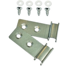 Deux supports métalliques avec vis et rondelles