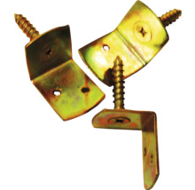 Trois équerres d'angle avec vis