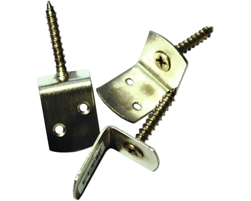 Ferrure d’angle V2A sans vis 1 pièce Équerre d'assemblage avec vis