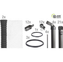 Kit complet de clôture en grillage avec accessoires et garantie de dix ans