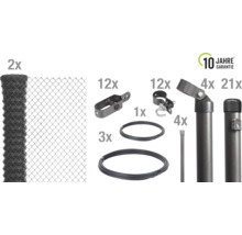 Kit complet de clôture en grillage métallique avec accessoires et garantie de dix ans