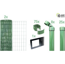 Composants pour clôture en treillis soudé avec une garantie de dix ans