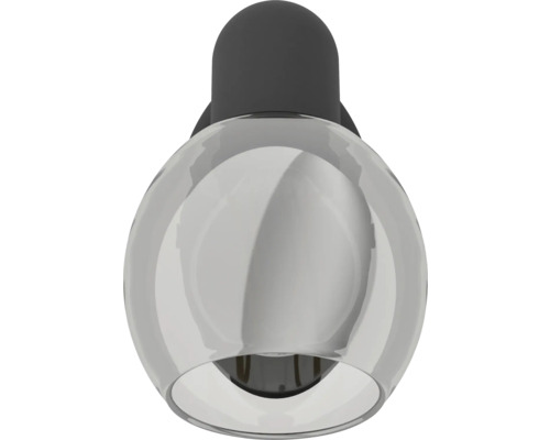 Plafonnier sphérique avec abat-jour transparent