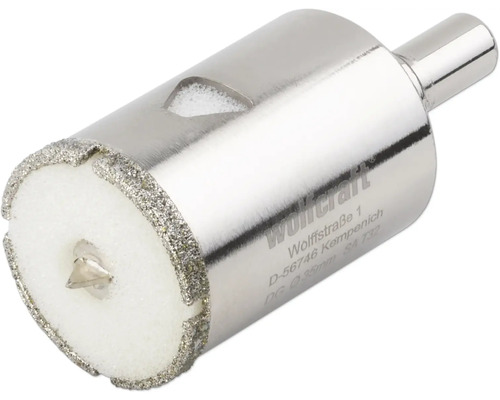 Scie cloche diamantée Wolfcraft avec pointe de centrage