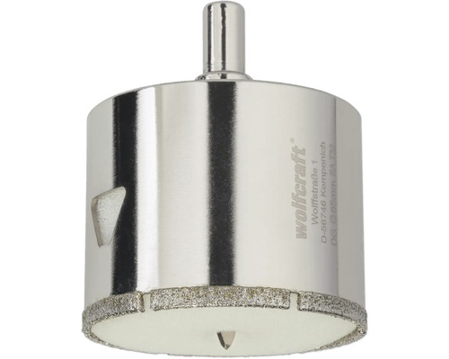 Scie cloche diamant Wolfcraft d'un diamètre de 65 millimètres