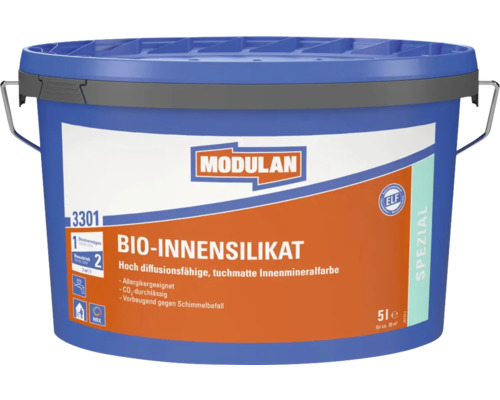 Eimer Bio-Innensilikat Innenfarbe mit 5 Liter Inhalt