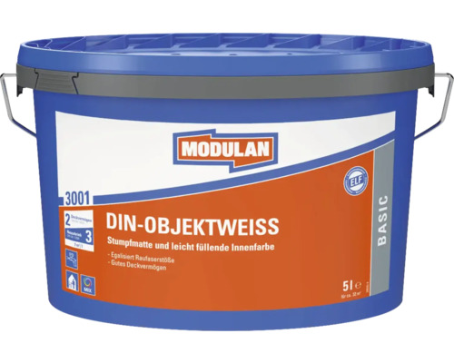 Eimer Modulan Din-Objektweiss Innenfarbe mit einem Fassungsvermögen von 5 Liter