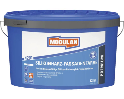 Seau de peinture de façade en résine silicone, 12,5 litres, convient pour environ 75 mètres carrés