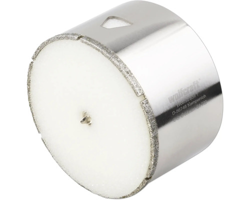 Scie cloche pour carrelage Wolfcraft avec saupoudrage de métal dur