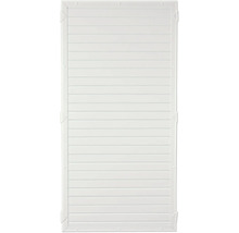 Weiße Rollladentür mit horizontalen Lamellen für den Innenbereich