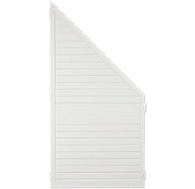 Panneau de clôture de jardin en plastique avec bord supérieur droit