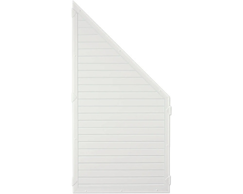 Panneau de clôture de jardin en plastique avec bord supérieur droit