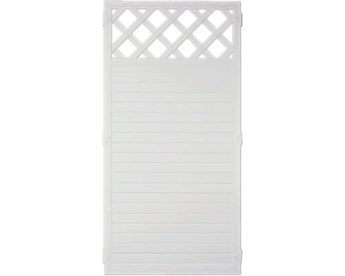 Panneau brise-vue avec lattes et treillis