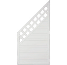 Panneau de clôture de jardin avec lattes et treillis