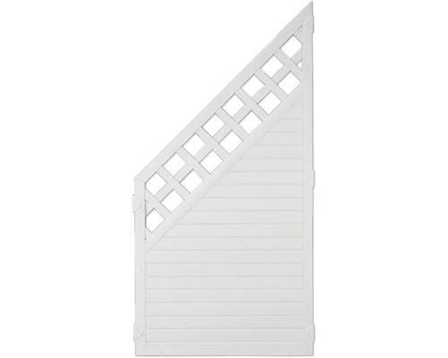 Panneau de clôture de jardin avec lattes et treillis