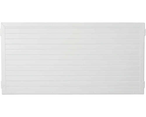 Vorgartenzaun Lightline 180 x 90 cm weiß Weisse Zaunblende aus Kunststoff