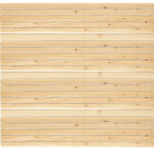 Façade en bois avec planches horizontales