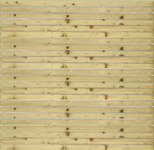 Clôture en bois avec planches horizontales