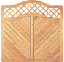 Portail en bois avec treillis pour clôture de jardin