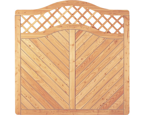 Portail en bois avec treillis pour clôture de jardin