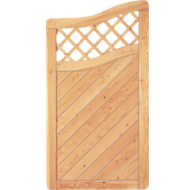 Portillon de jardin en bois avec motif losanges