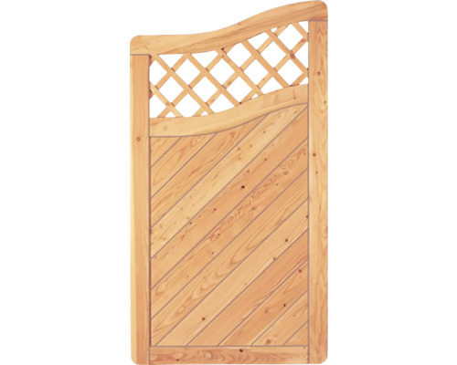 Portillon de jardin en bois avec motif losanges